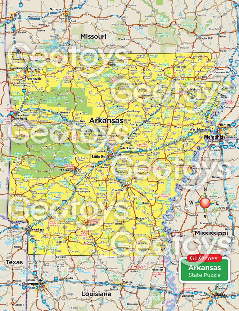 magnetic arkansas puzzle