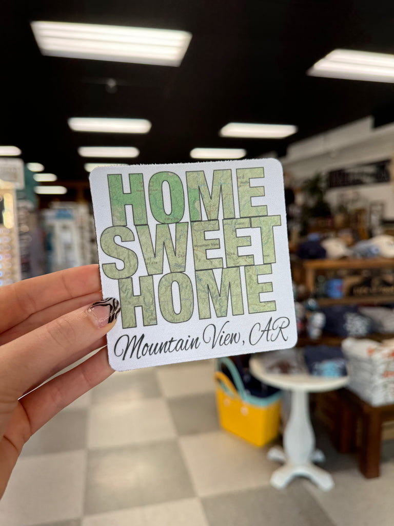 home sweet home coaster in a store