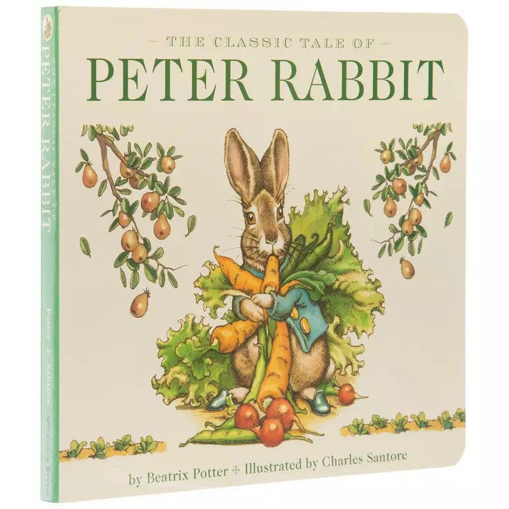 the classic tale of peter rabbit on a white background