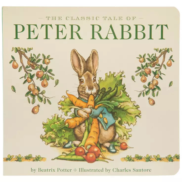 the classic tale of peter rabbit on a white background