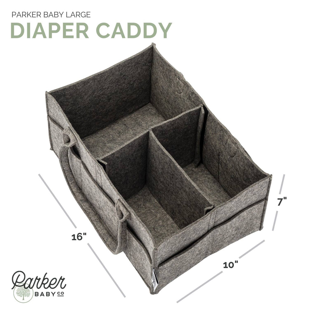 diaper caddy on a white background