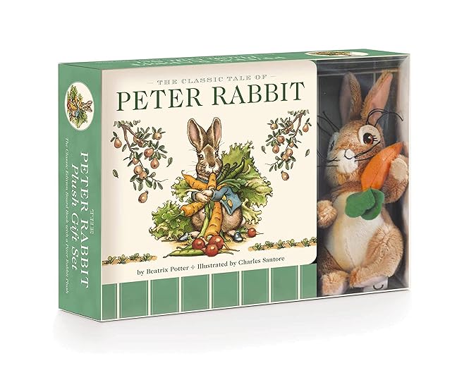 Peter Rabbit Gift set on a white background