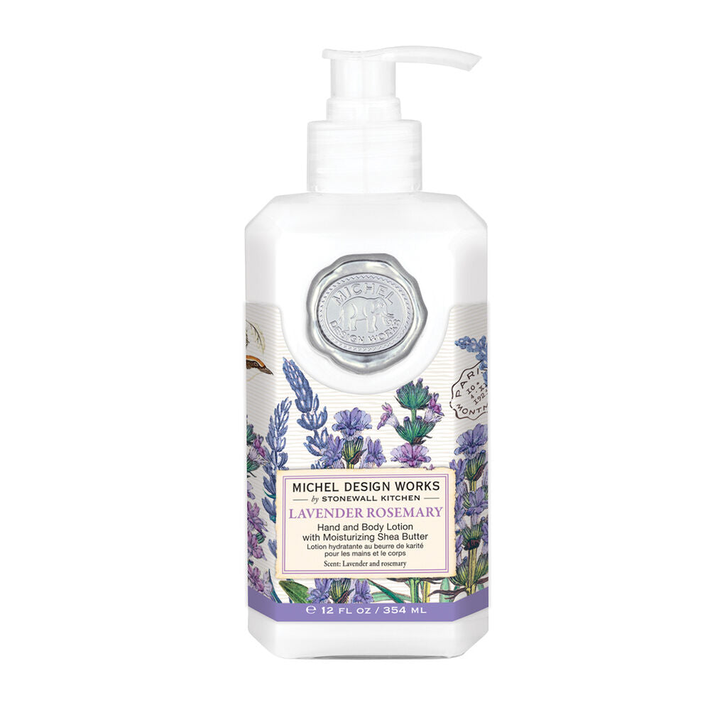 Lavender Rosemary Hand & Body Lotion on a white background