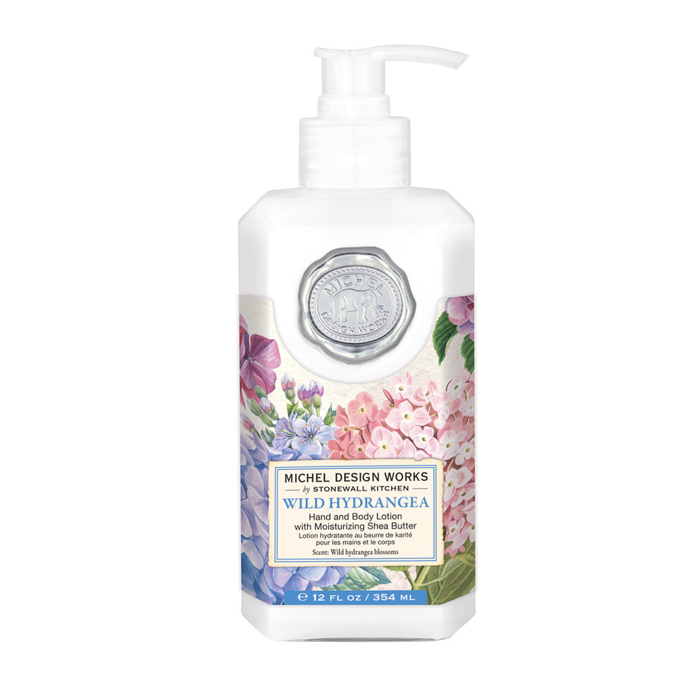 Wild Hydrangea Hand & Body Lotion on a white background