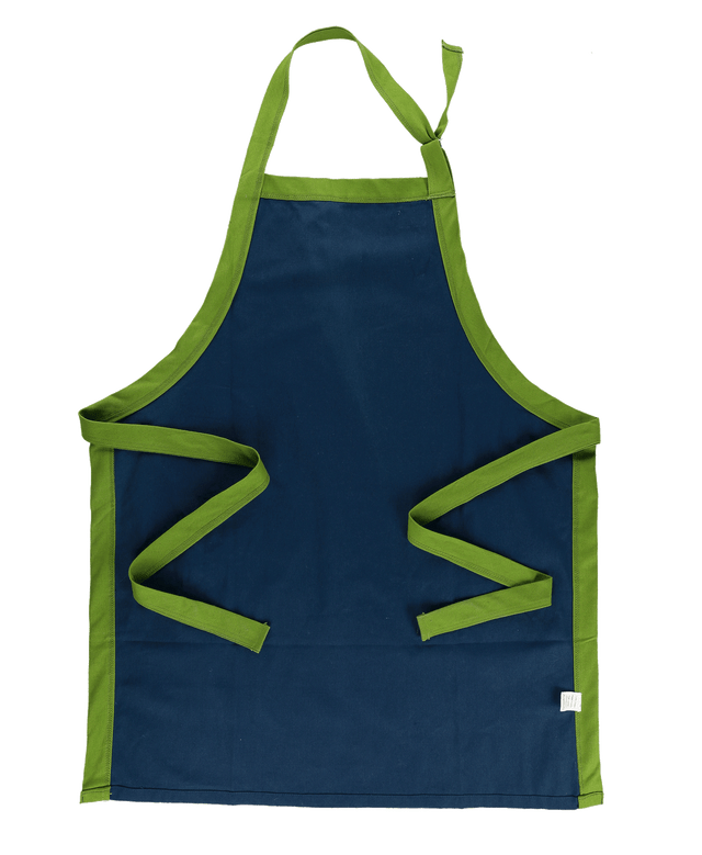 lazy one reel good cook blue fish apron on a white background
