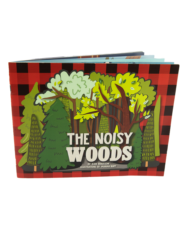 noisy woods book on a white background