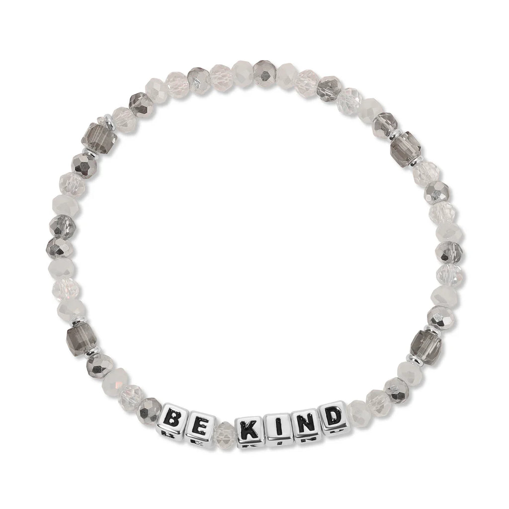 be kind bracelet on a white background