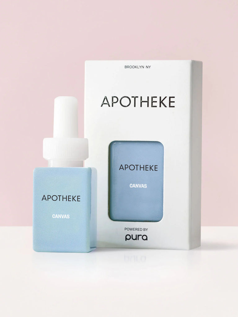 apotheke canvas in packaging on a pink background