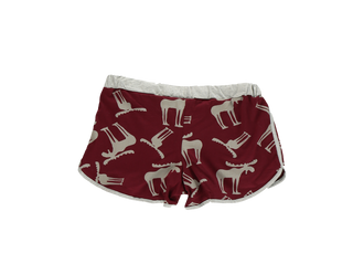 lazy one moose women's boxer on a white background