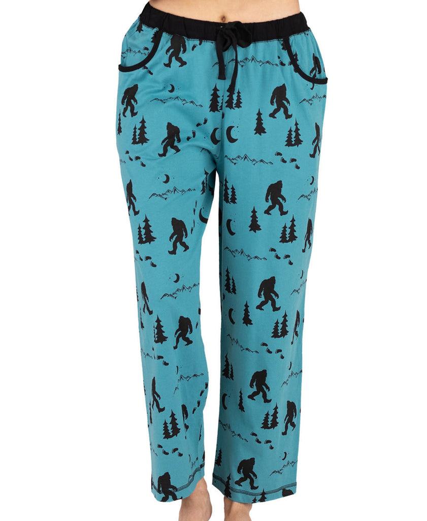 bigfoot scene pj pant on a white background