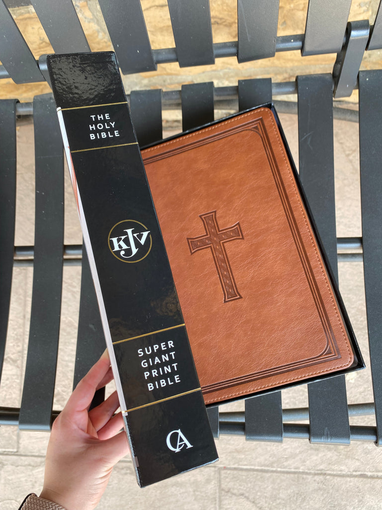 KJV Cross Super Giant Print Bible