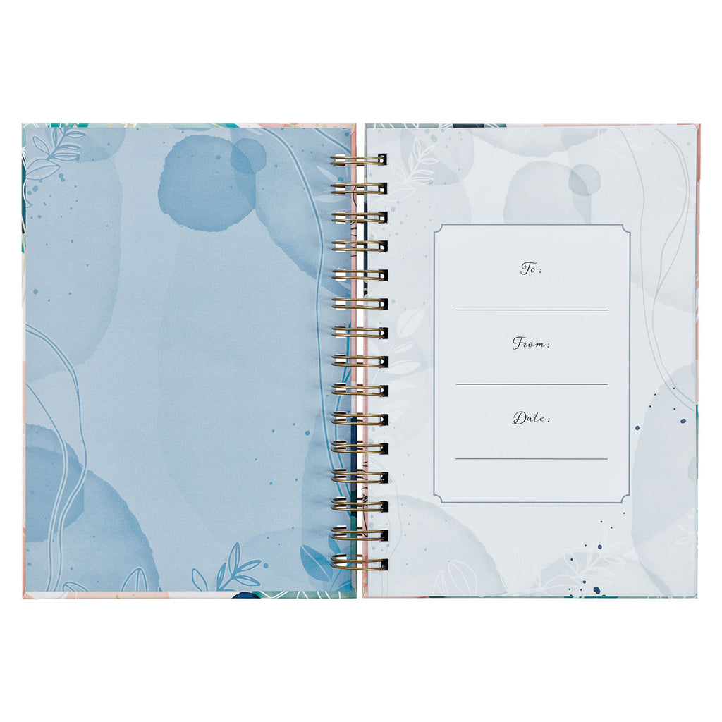 wirebound journal on a white background