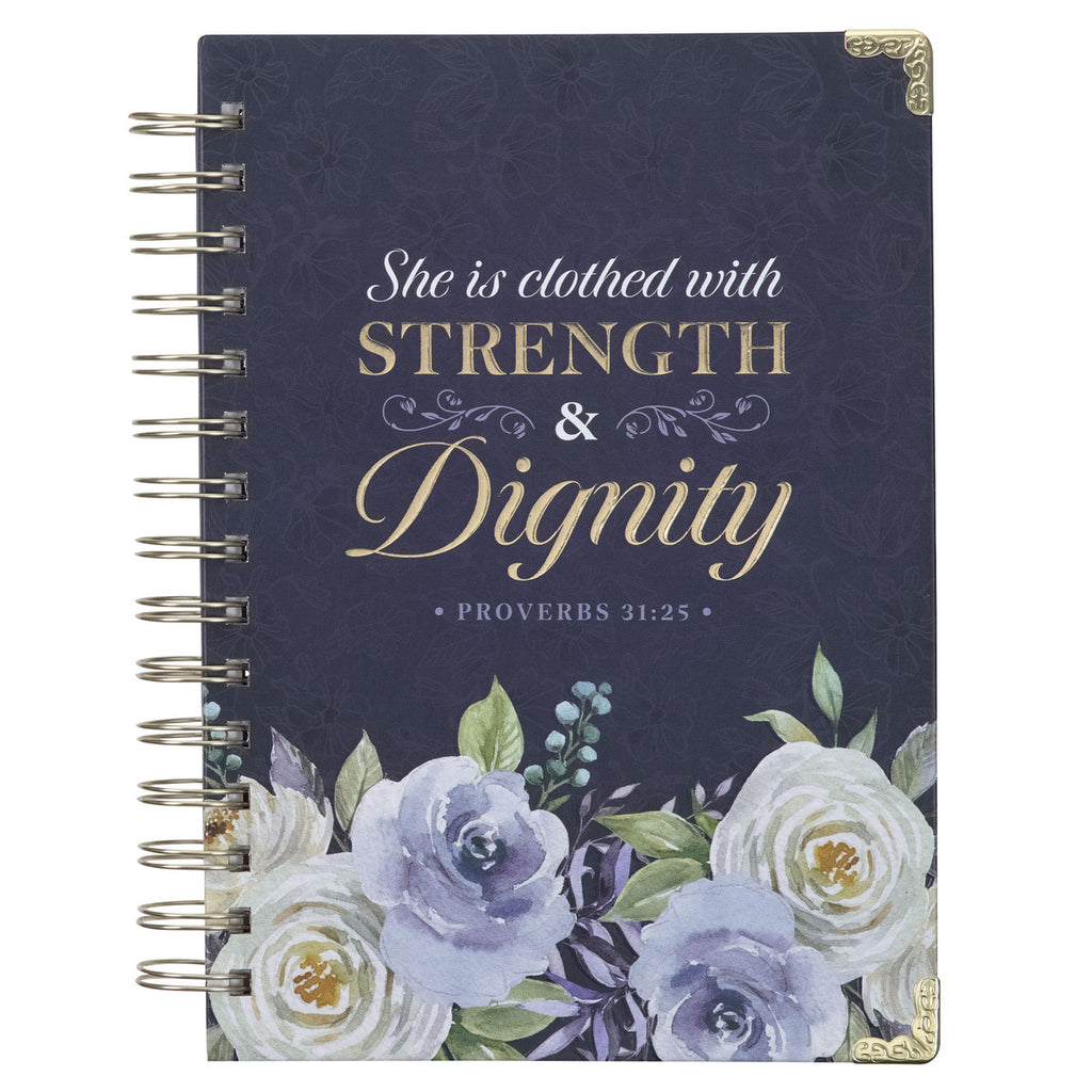 strength and diginity journal on a white background