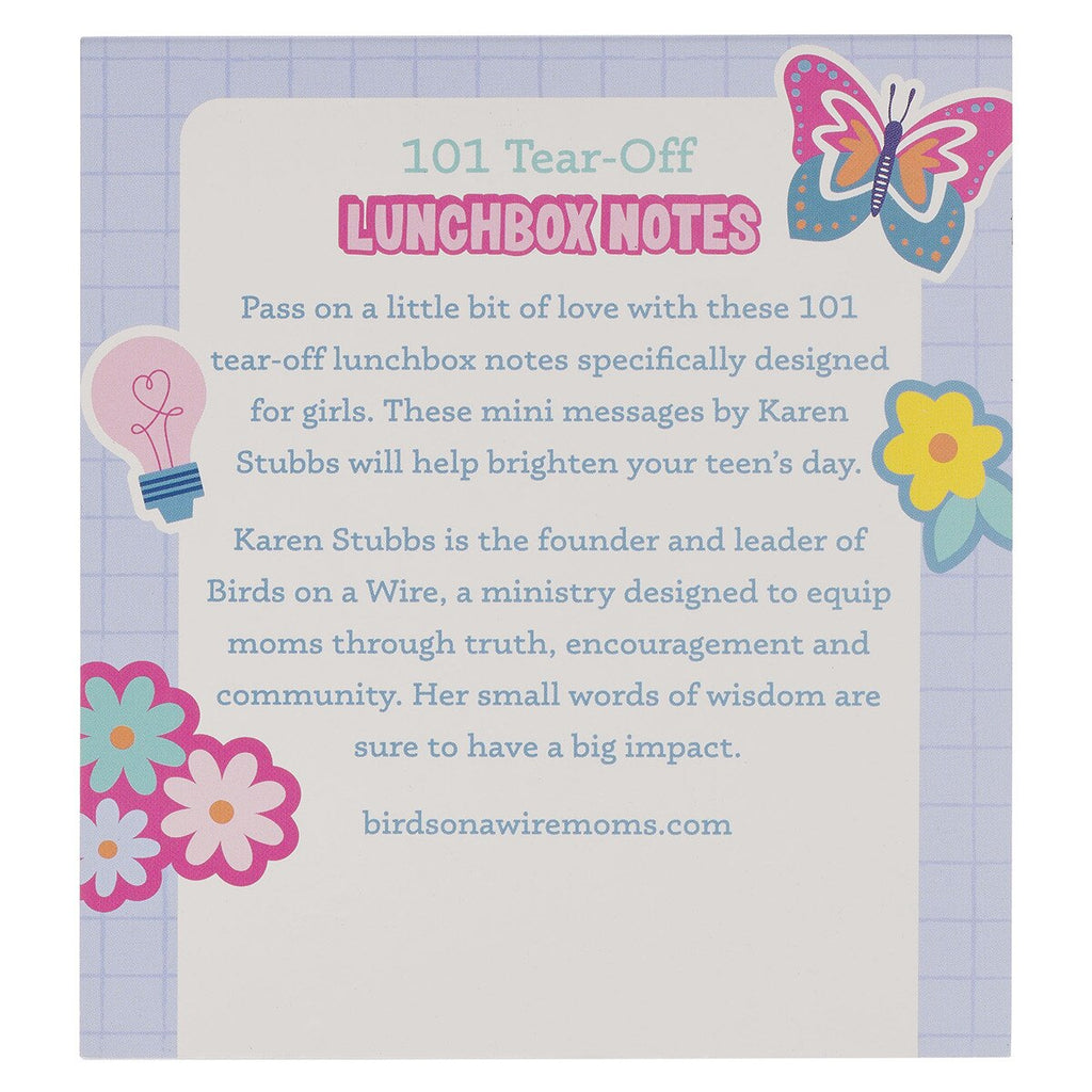 101 lunchbox notes for girls on a white background