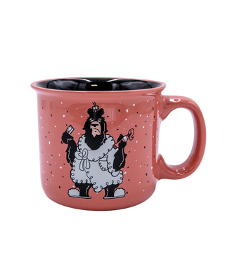 lazy one pink bear mug on a white background
