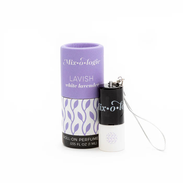 Roll-on perfume with packaging labeled 'Mixologie' on a white background