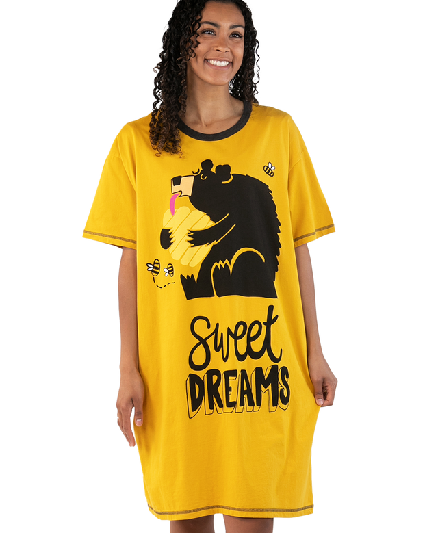 sweet dreams nightgown on a white background