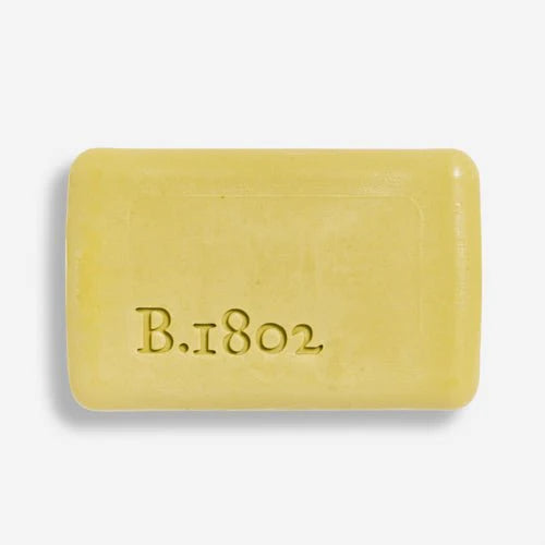 beekman golden bar soap on a white background