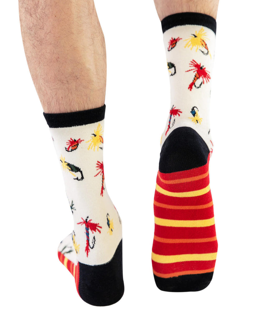 fly fishing socks on a white background