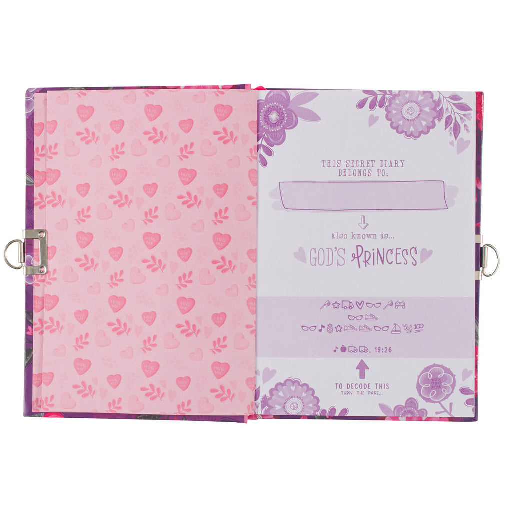 chosed loved beautiful diary on a white background