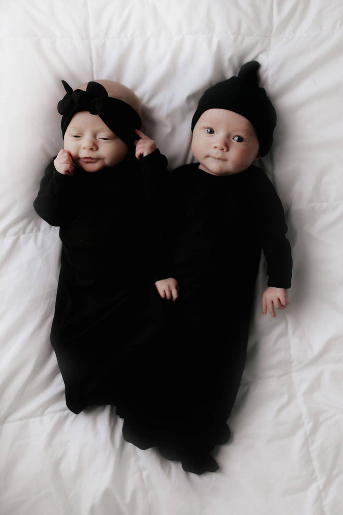 black gown on a white background