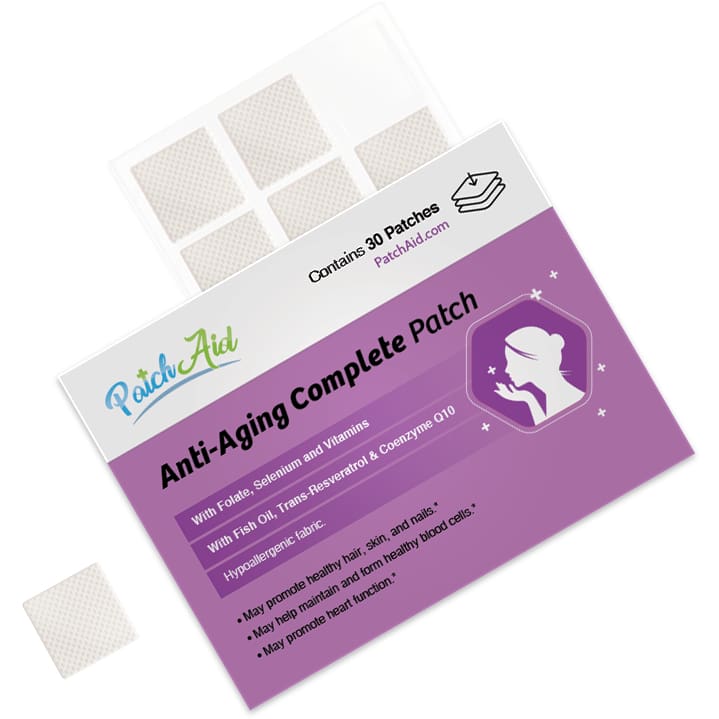 patch aid anti aging complete patch on a white background