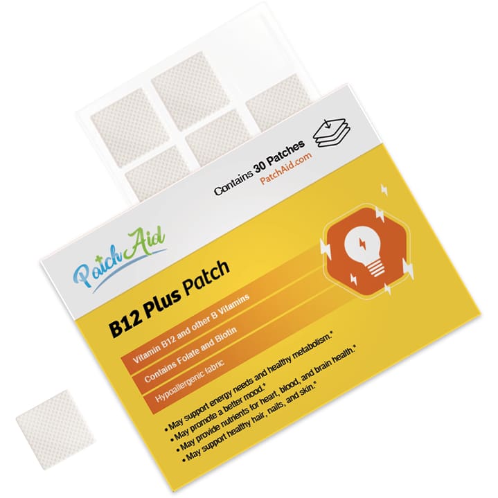 patch aid b12 patches on a white background