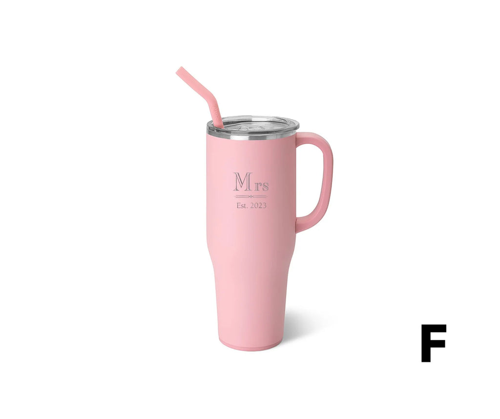 personalized mega mug on a white background
