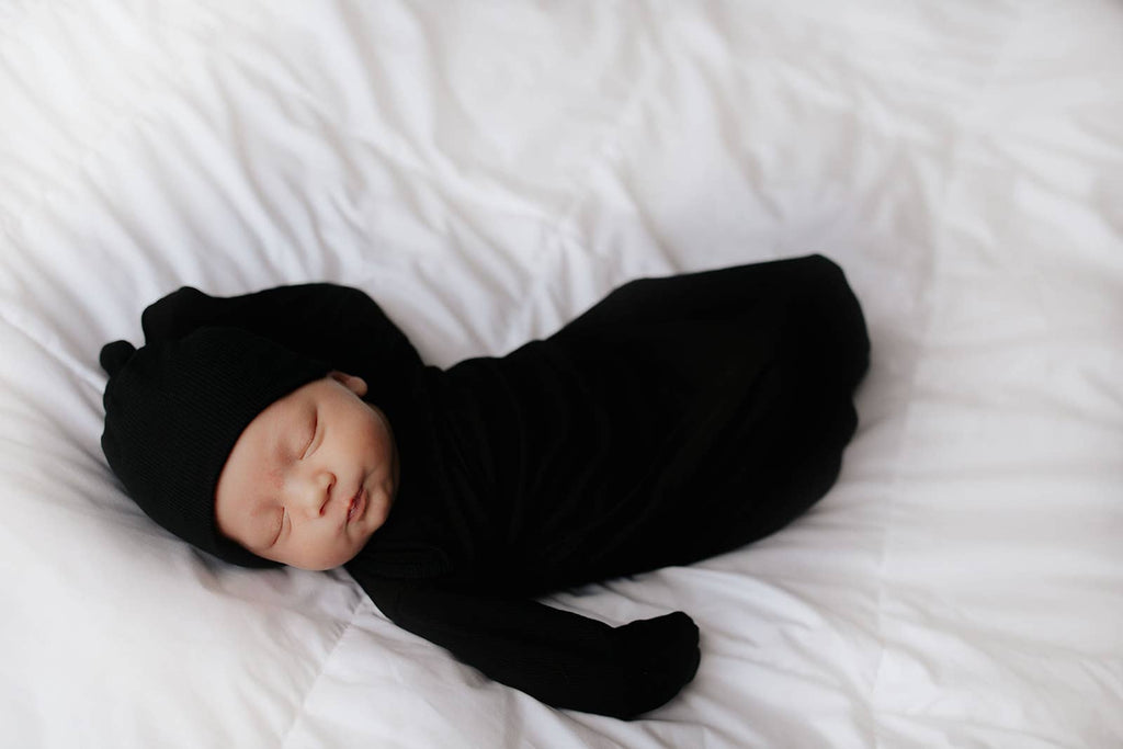 black gown on a white background