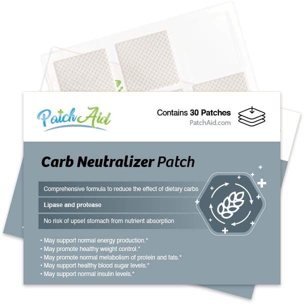 patch aid carb neutralizer patch on a white background