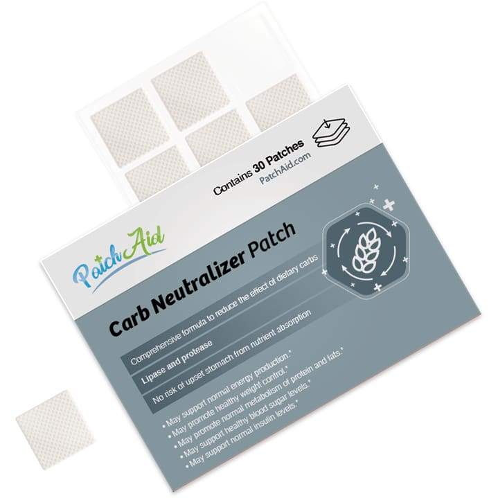patch aid carb neutralizer patch on a white background