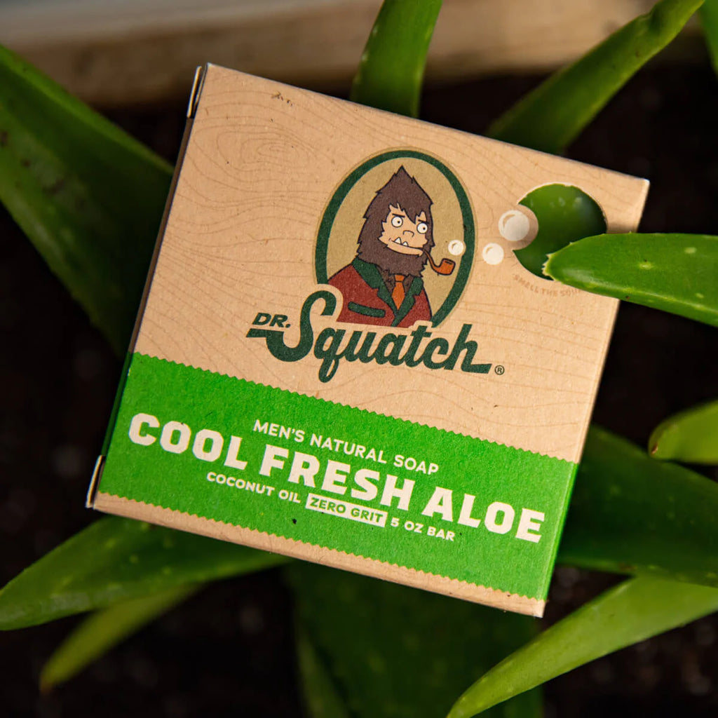dr squatch cool fresh aloe on aloe plant