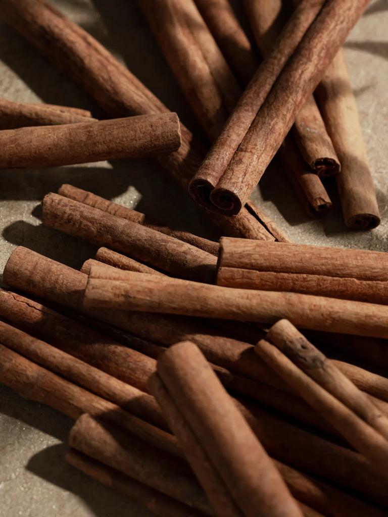 close up of cinnamon sticks