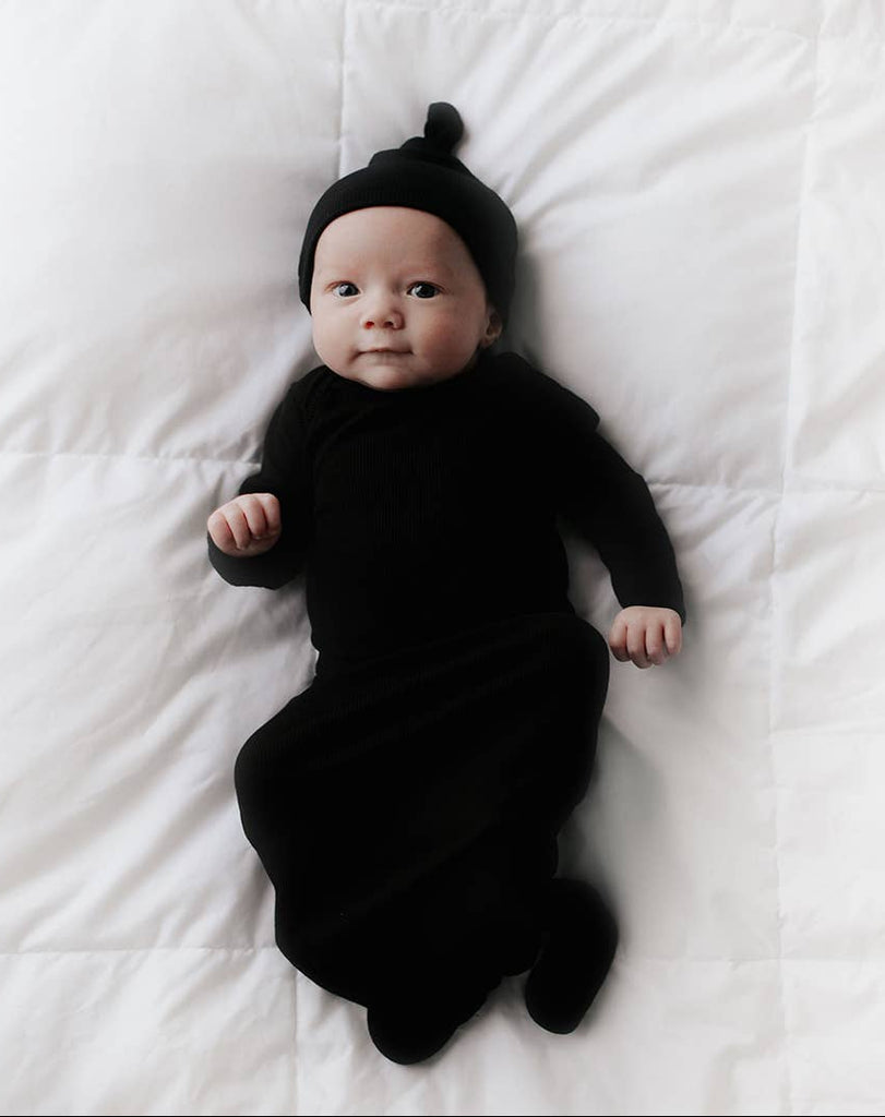 black gown on a white background