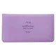 purple checkbook on a white background