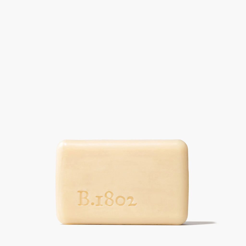 beekman bar soap on a white background