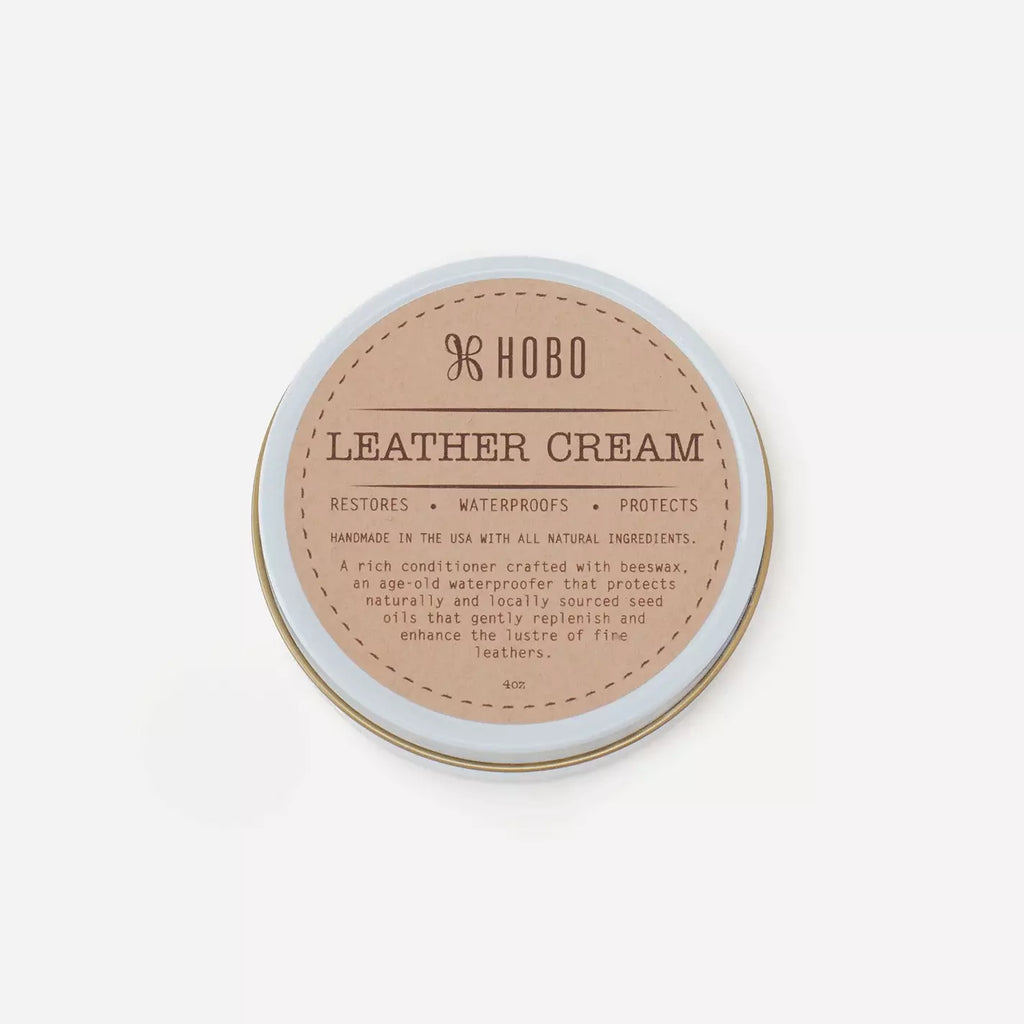 leather cream on a white background