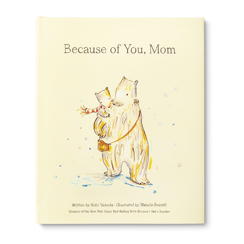 because of you mom book on a white background