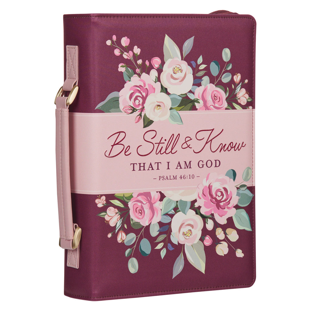 be still and know that i am God bible cover on a white background