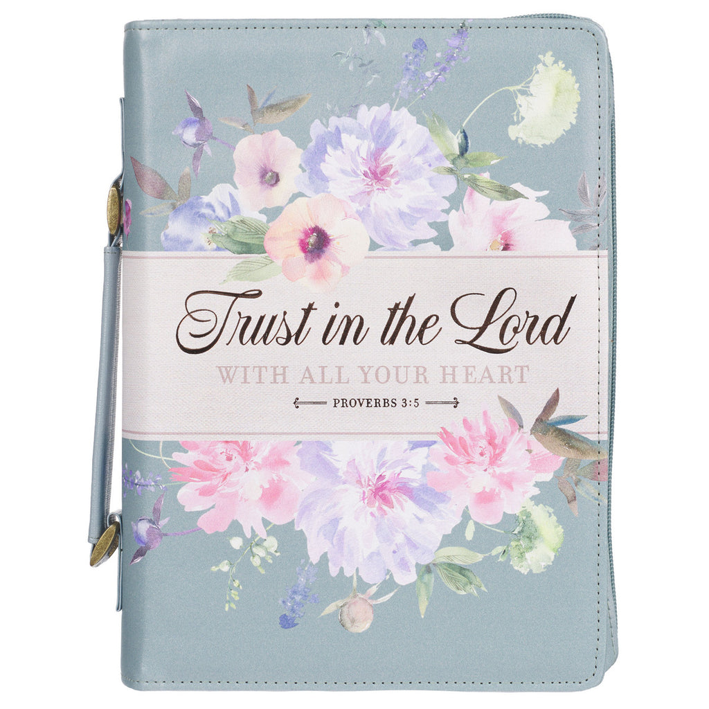 trust in the lord bible cover on a white background
