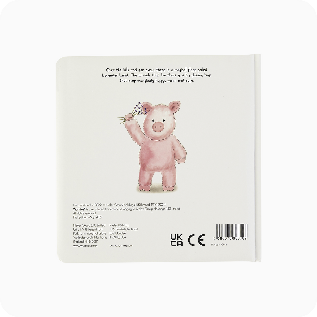 warmies pigs can fly book on a white background
