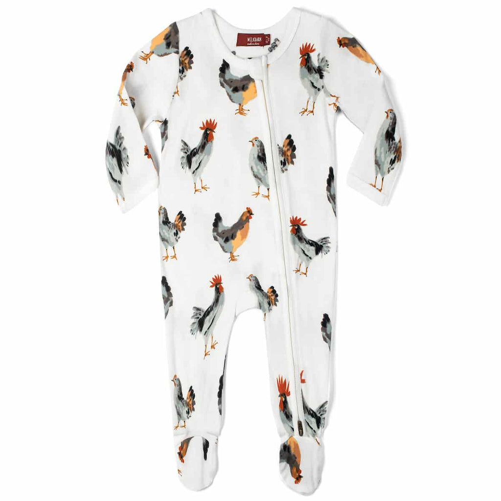 milkbarn chicken romper on a white background