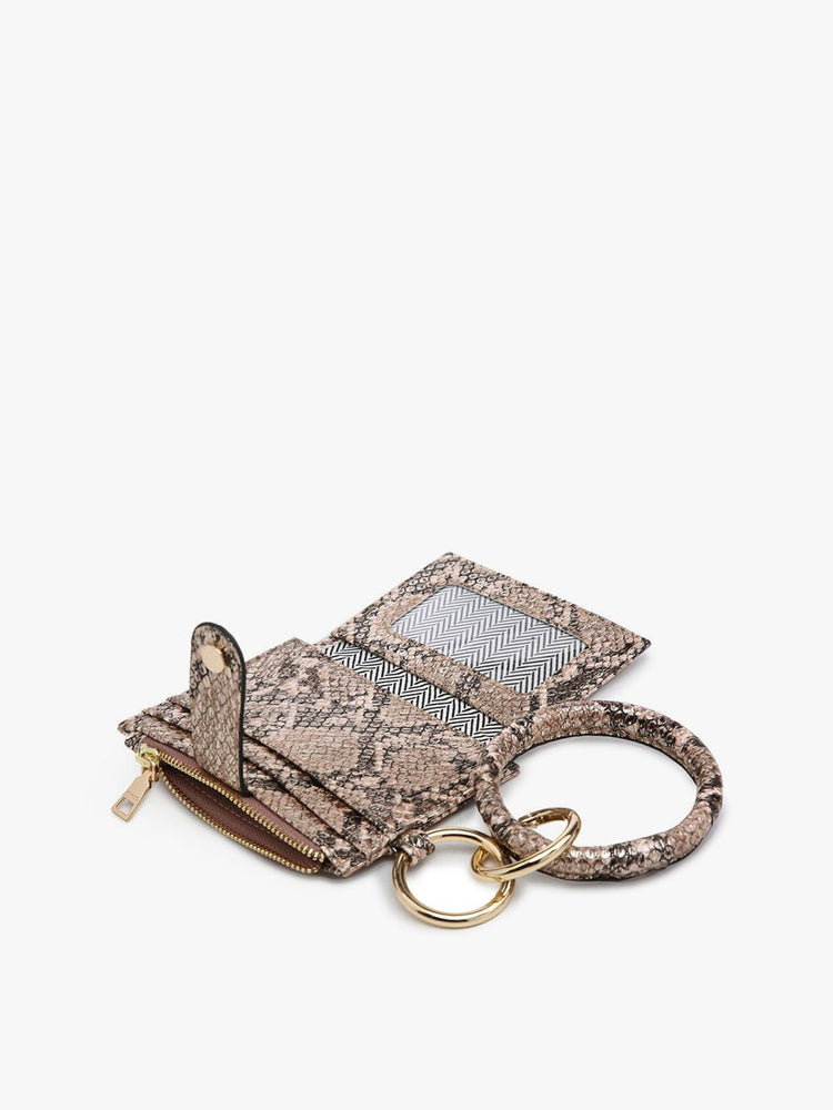 sammie wallet and bangle on a white background