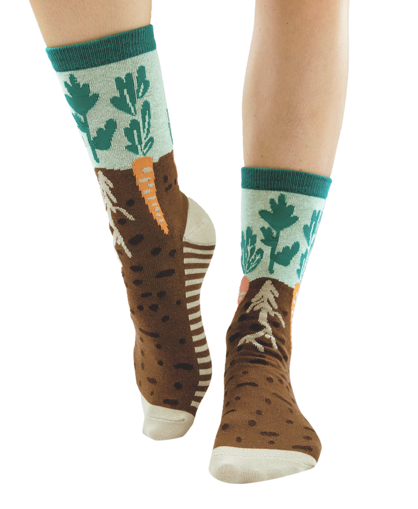 women's lazy one carrot socks on a white background