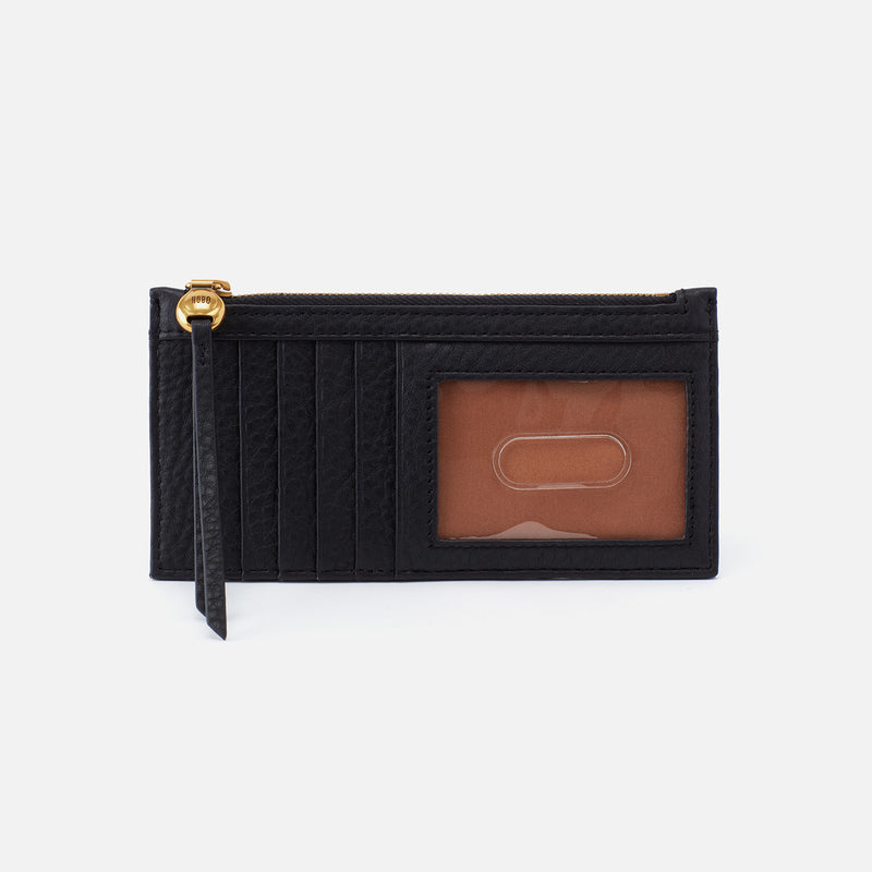 hobo black carte wallet on a white background