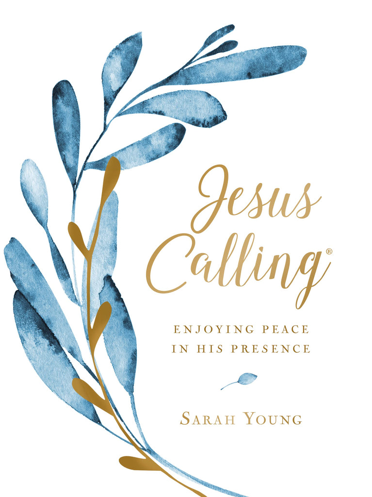 Jesus calling devotional on a white background