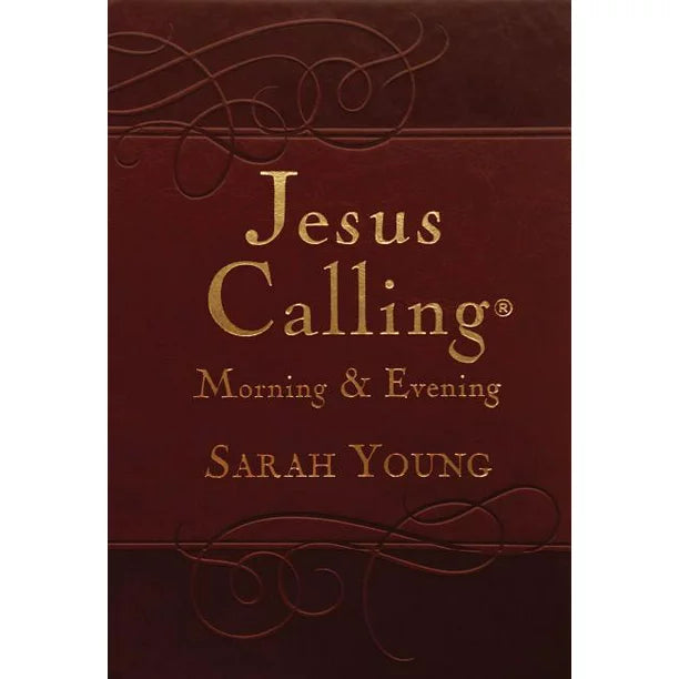 Jesus calling devotional on a white background