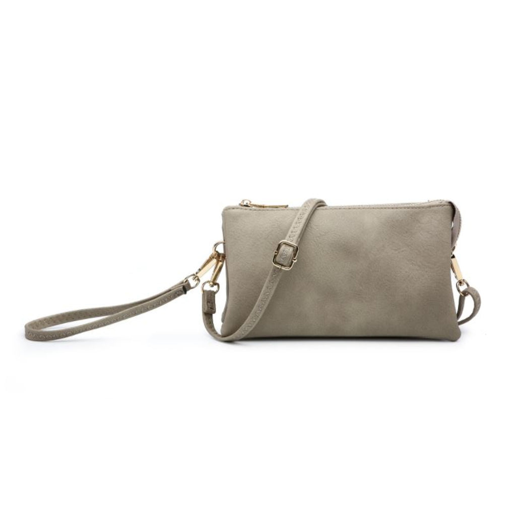 riley crossbody purse on a white background