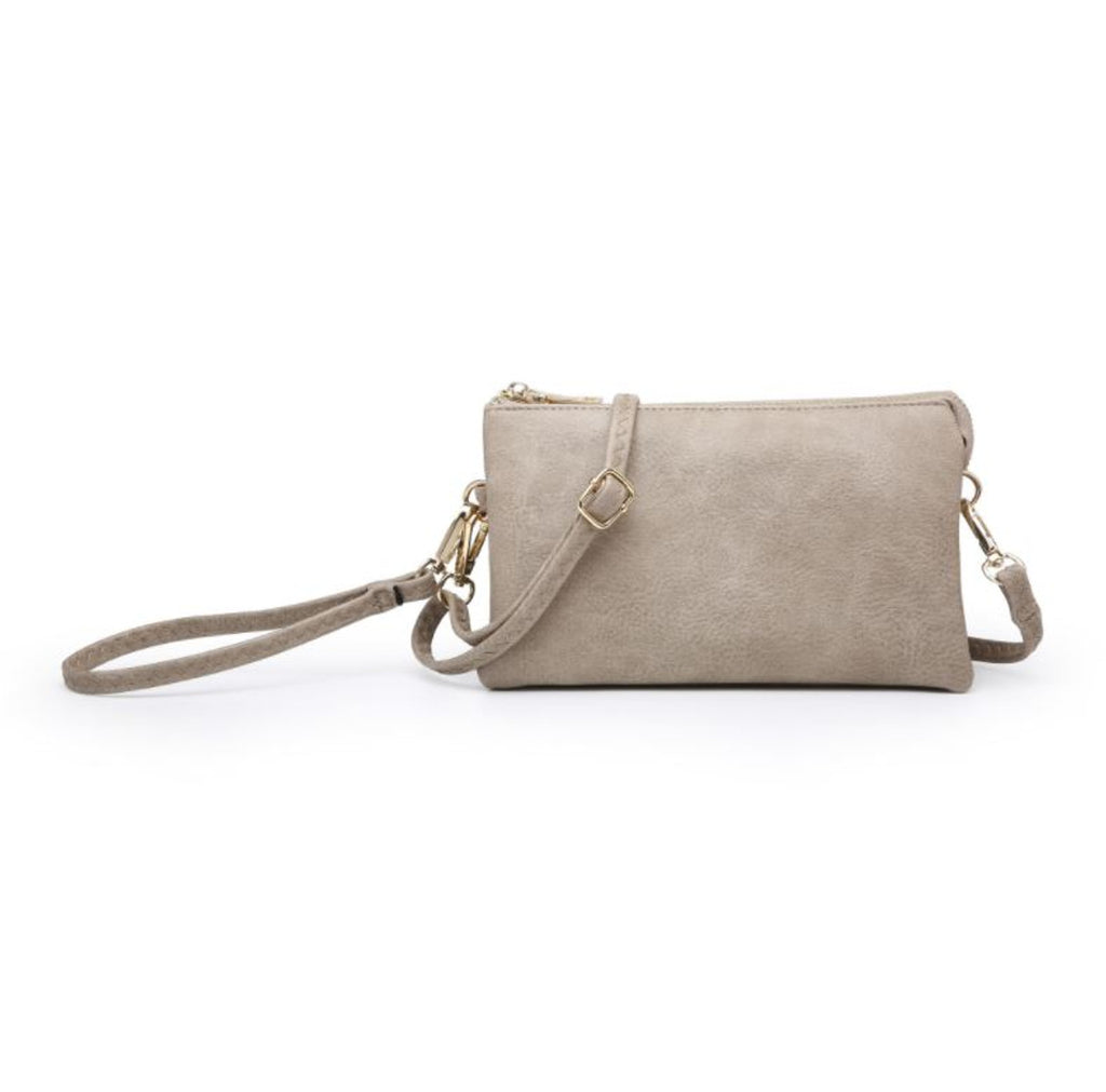 riley crossbody purse on a white background