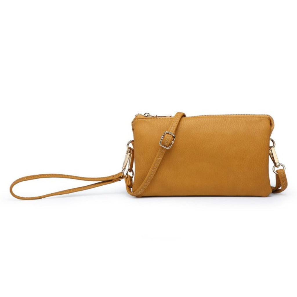 riley crossbody purse on a white background